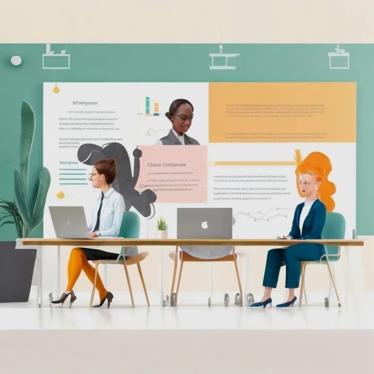 Career advancement strategy illustration
